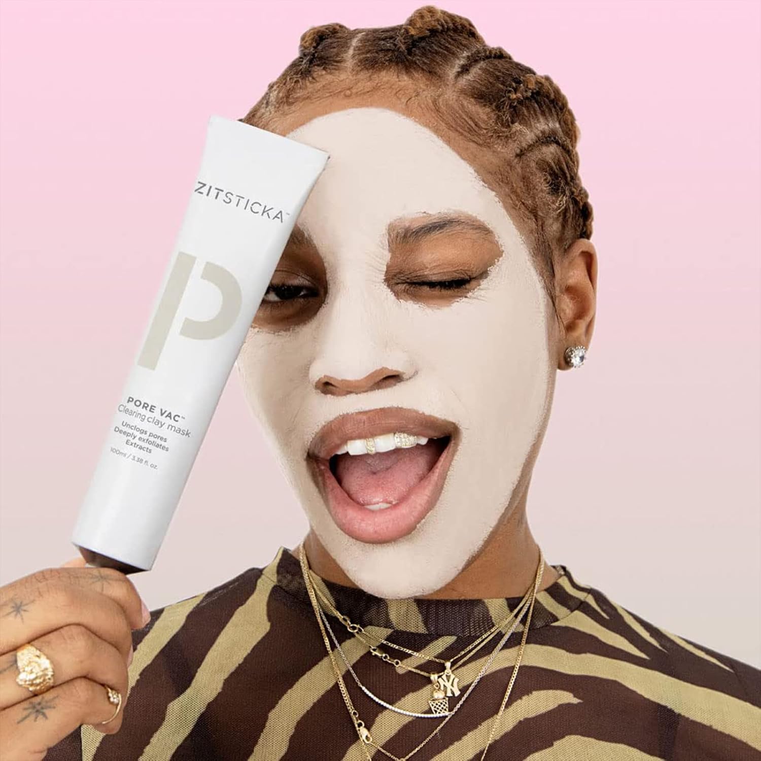 ZitSticka PORE VAC, Acid-Rich Clay Mask To Vacuum Pores + Smooth Texture | Derm-Backed (60ml) - Image 7