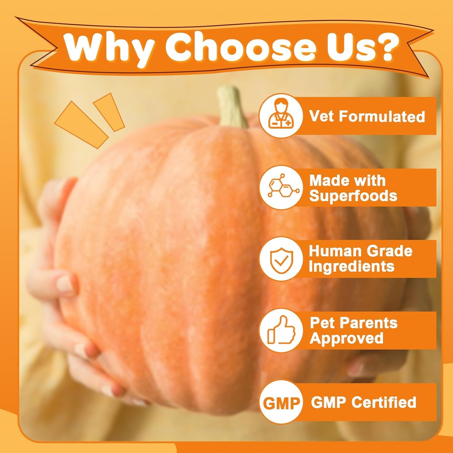 Pumpkin for Dogs - Natural Fiber for Dogs and Cats, with Apple, Dog Probiotics for Digestive Health, Support Firm Stool, Diarrhea, Constipation, Add Water to Make Pumpkin Puree for Dogs, 10.58 oz - Image 5