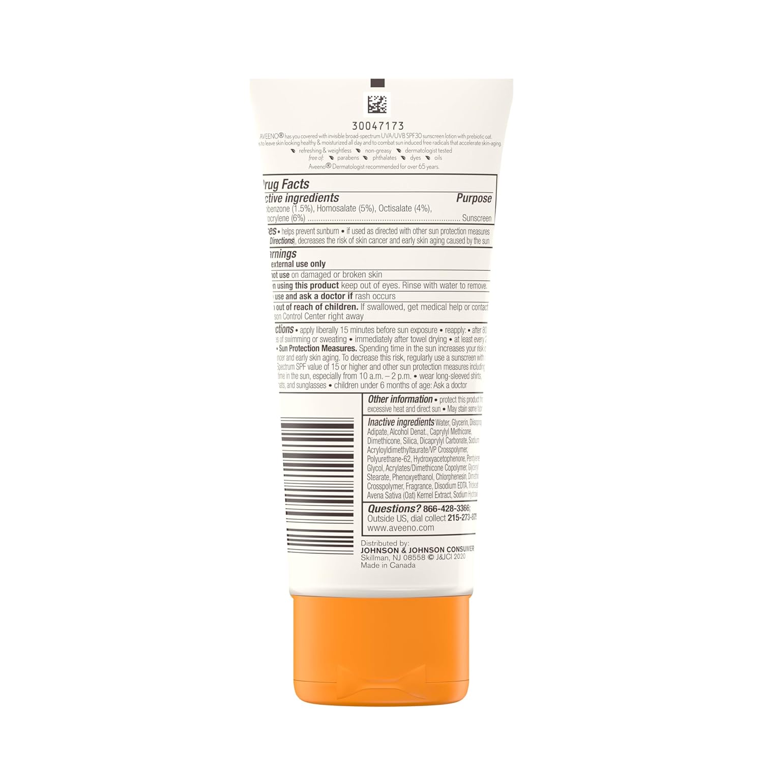Aveeno Protect Hydrate SPF 30 Moisturizing Body Sunscreen Lotion 3.0 fl oz Oil-Free - Image 7
