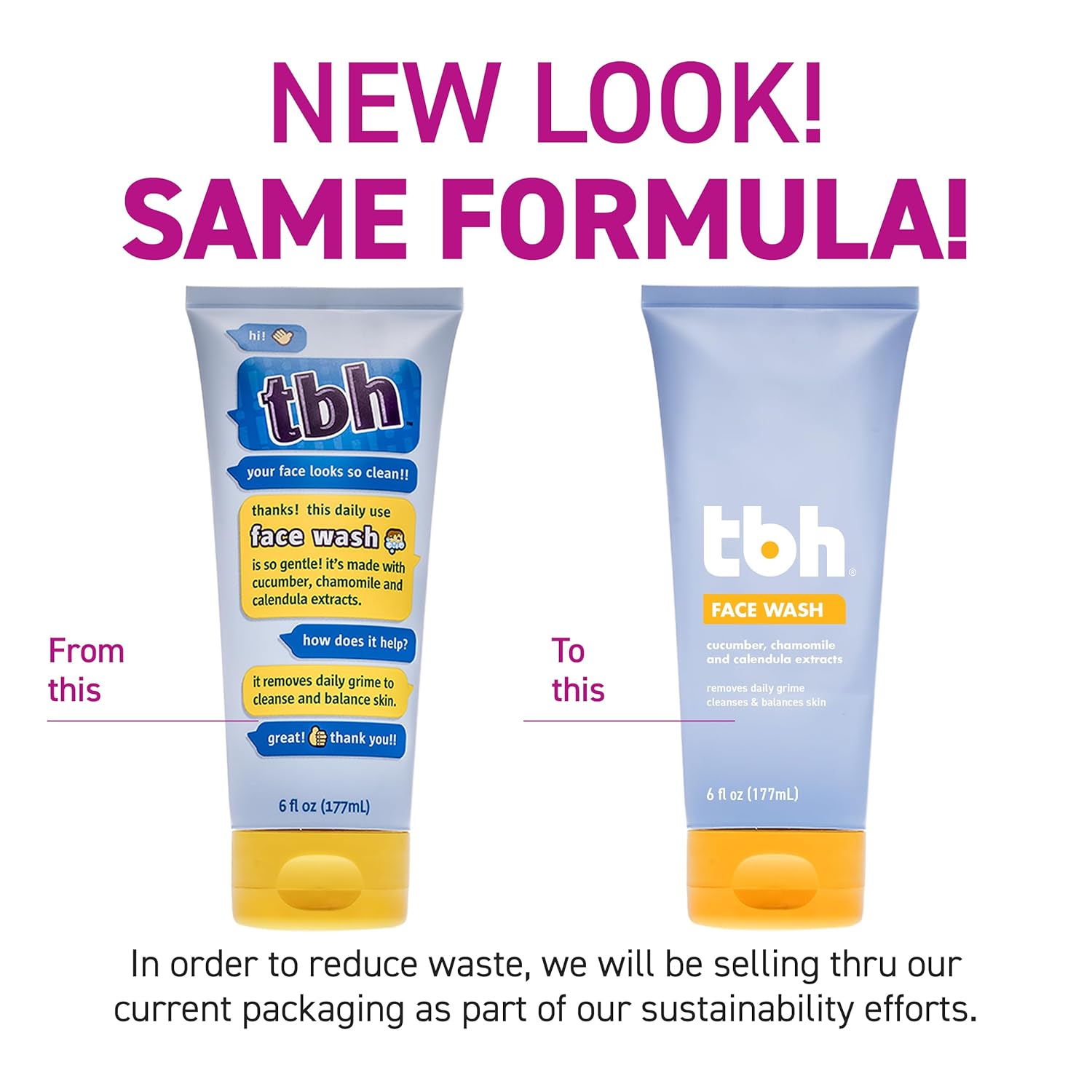 TBH Kids Gentle Gel Face Wash for Kids, Preteens, and Teens with Sensitive Dry Oily Skin - Gentle Facial Cleanser and Hydrating Facewash for Girls and Boys - Sulfate Free, Paraben Free - 6 Oz - Image 2