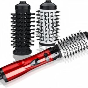 360° Rotating 3-in-1 Hot Air Brush Styler - Hair Dryer, Curler, and Straightener for Versatile Hairstyling