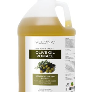 velona Olive Pomace Oil 64 Fl Oz | 100% Pure and Natural Carrier Oil | Refined | Skin, Hair, Body & Face Moisturizing | Use Today - Enjoy Results.