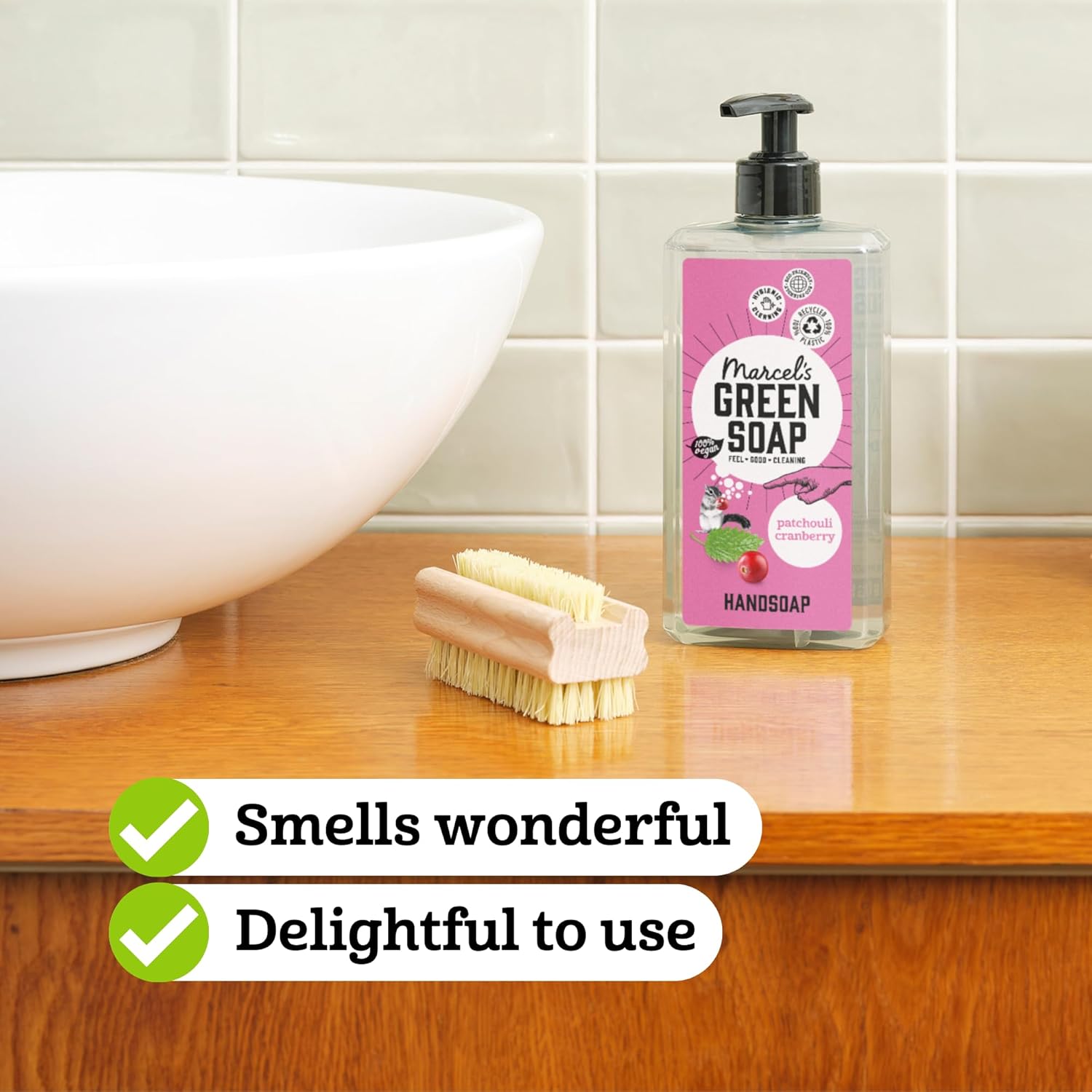Marcel's Green Soap Patchouli Cranberry Hand Soap - Image 4