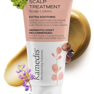 KAMEDIS Scalp Moisturizer Lotion For Dry, Itchy, Dandruff, Flaky, Seborrheic Dermatitis, Psoriasis and Sensitive Scalp. Over-Night Mask Treatment Botanicals-Based. Parabens Free. 3.38 Fl Oz.