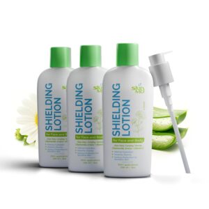 Skin MD Shielding Lotion 8oz - 3 Pack Hydrating Body Lotion for Sensitive Skin with Dispenser | Non-Greasy, Fast-Absorbing Moisturizer with Plant-Based Ingredient, Eczema & Psoriasis Relief