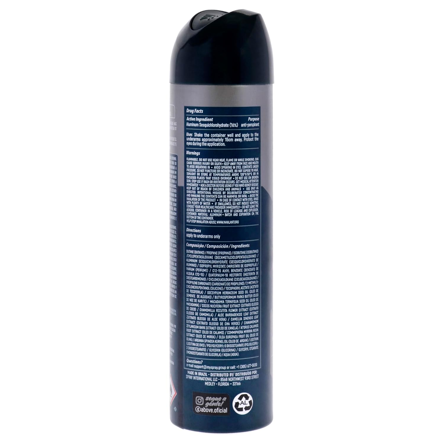 ABOVE 48 Hours Antiperspirant Deodorant, Urban, 3.17 oz - Dry Spray Deodorant for Men - Citrus Scent - Antiperspirant Spray - No Stain - Cruelty-Free - Image 2