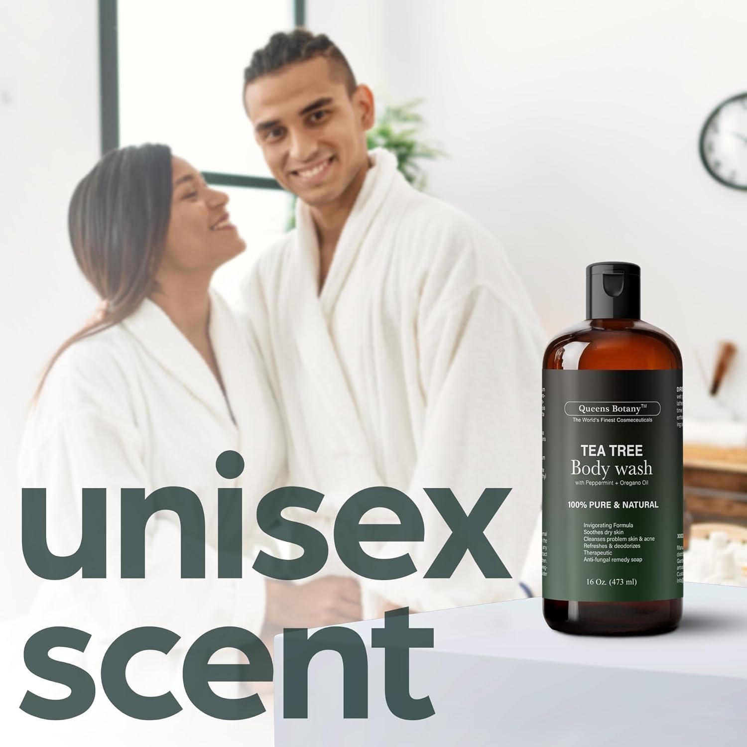Antibacterial Tea Tree Oil Body Wash For Men & Women - 16oz - Remedy Soap Extra Strength - Helps Treat Acne, Athletes foot, Eczema, Toenail Fungus & Jock Itch & Ringworm - For All Skin Types - Image 5
