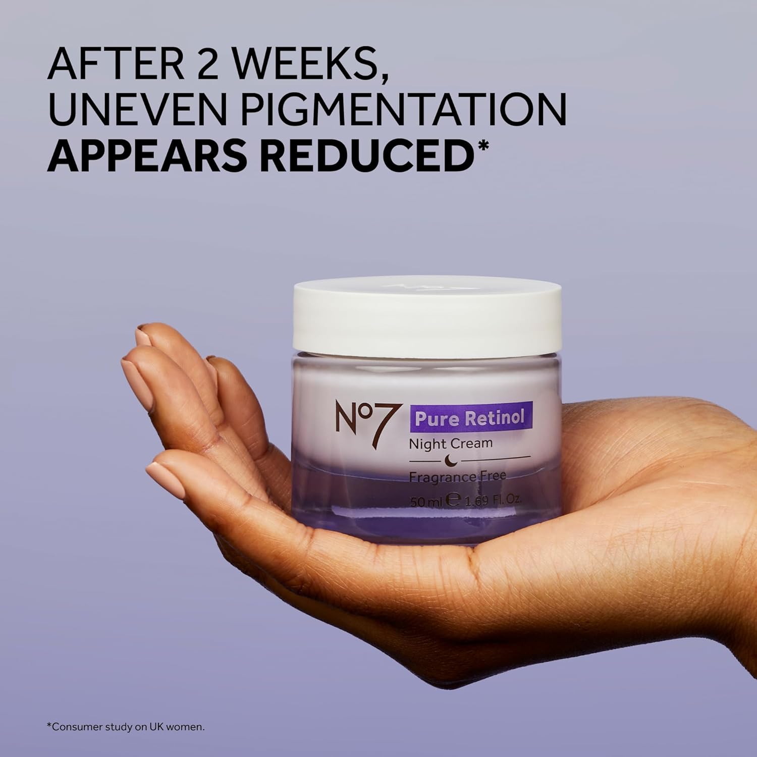 No7 Pure Retinol Night Cream - Collagen-Boosting Retinol Cream that Visibly Smoothes, Plumps & Firms Complexion - Dermatologist Approved & Fragrance-Free (1.69 Fl Oz) - Image 4