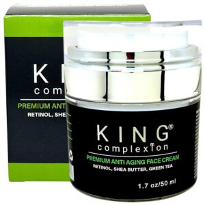 Luxury Men’s Skin Care Face Moisturizer with Retinol – Organic, Anti Aging Face Cream, Easy Pump, Facial Moisturizer, Shea Butter, Green Tea, Non Greasy, Black Owned, Moisturizer Face Cream (1.7 oz)