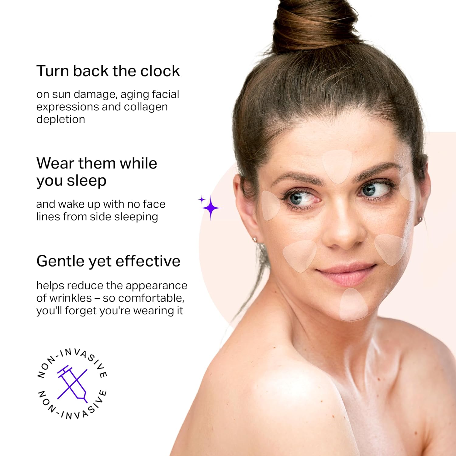 BLUMBODY 160 Count Mini Anti-Wrinkle Facial Patches for Eyes Mouth Forehead Non-Silicone - Image 3