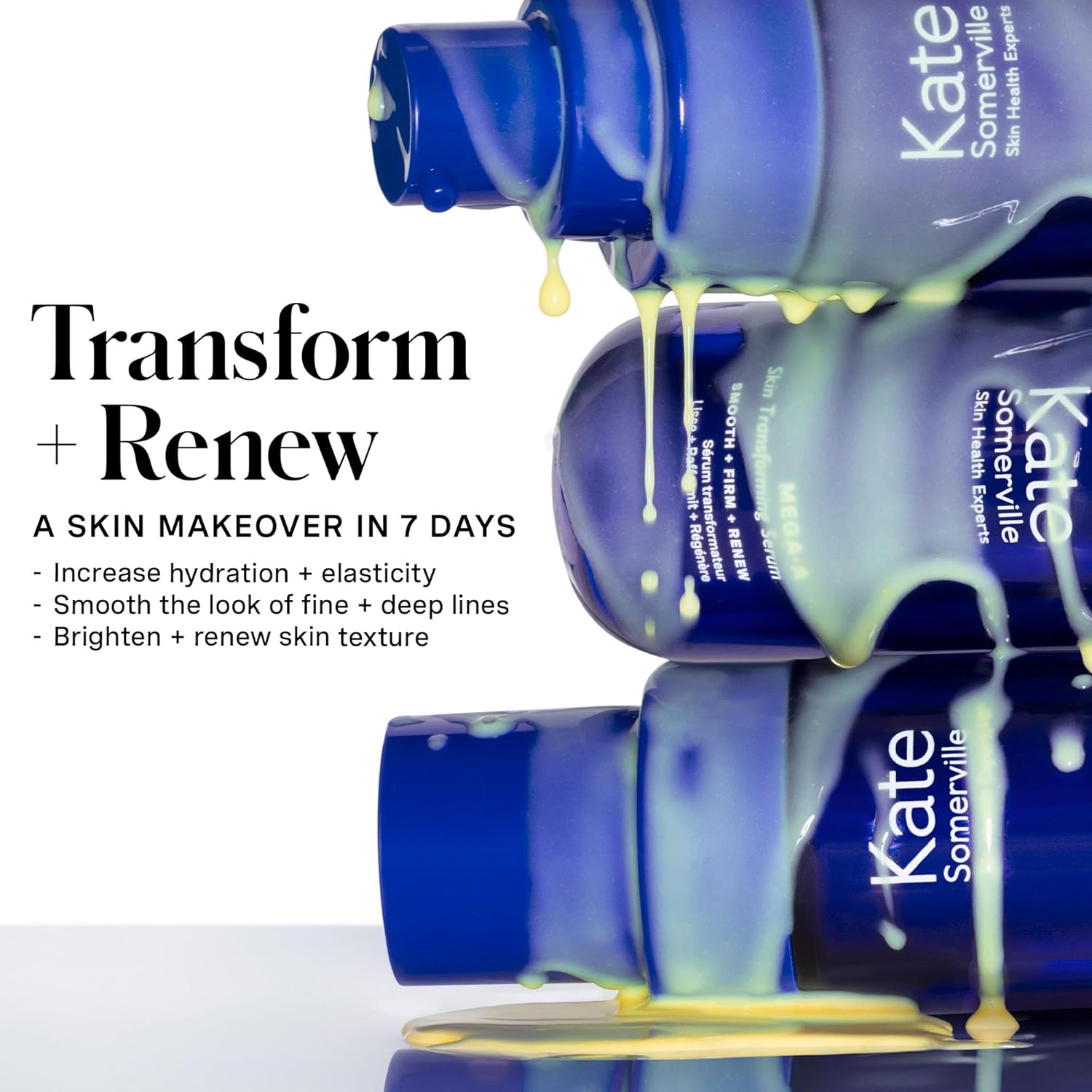Kate Somerville Mega-A Skin Transforming, Anti-Aging Serum with Hyaluronic Acid For Uneven Texture and Wrinkles, 1 Fl. Oz - Image 3