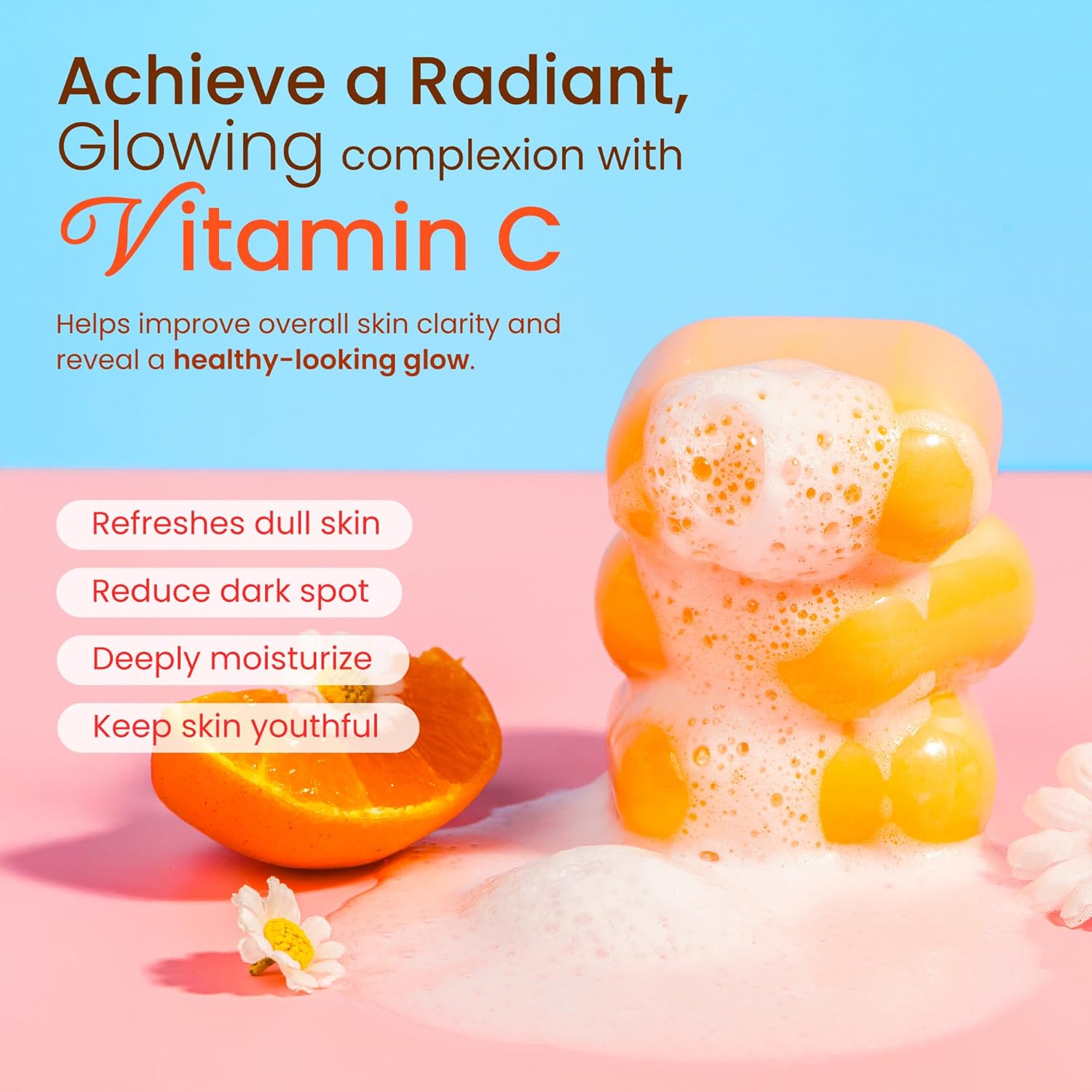 Koji White Kojic Acid & Vitamin C Brightening Soap, Hydrating Face & Body For Radiant Glow Skin, Nourishing, Moisturizing, Even Tone Cleansing Bar, Vegan, Paraben-Free, 2.82 oz (2 Bars) - Image 4