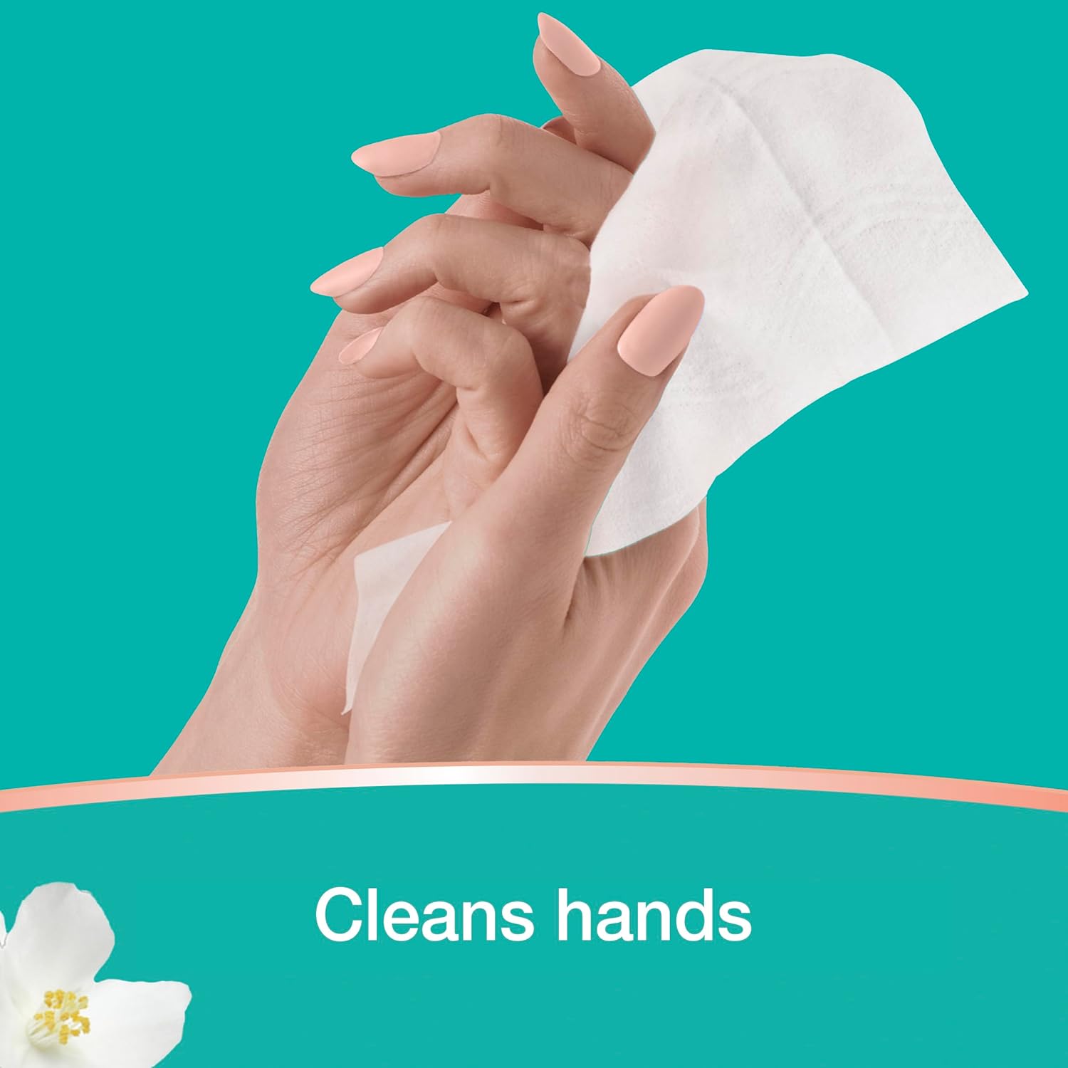 Pampers Cotton Blossom Scent Clean & Calm Baby Wipes 336 Count 6 Pop-Top Packs - Image 7