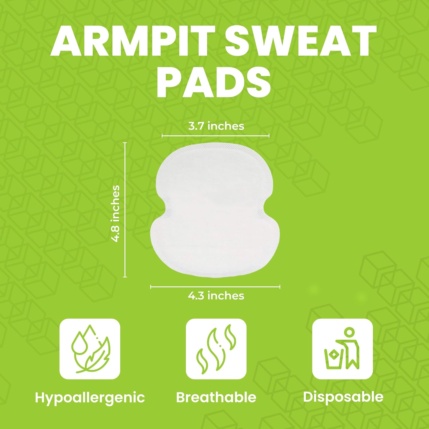 MONIER Armpit Sweat Pads for Under Arms - Extra Comfort, For Hyperhidrosis, for Men and Women, Not Visible, Disposable Dress Shields/Guards, Anti Sweat Armpit Protection - Image 6