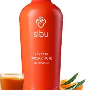 sibu Omega-7 Pure, 100% Pure Sea Buckthorn Juice (32 oz) USDA Organic