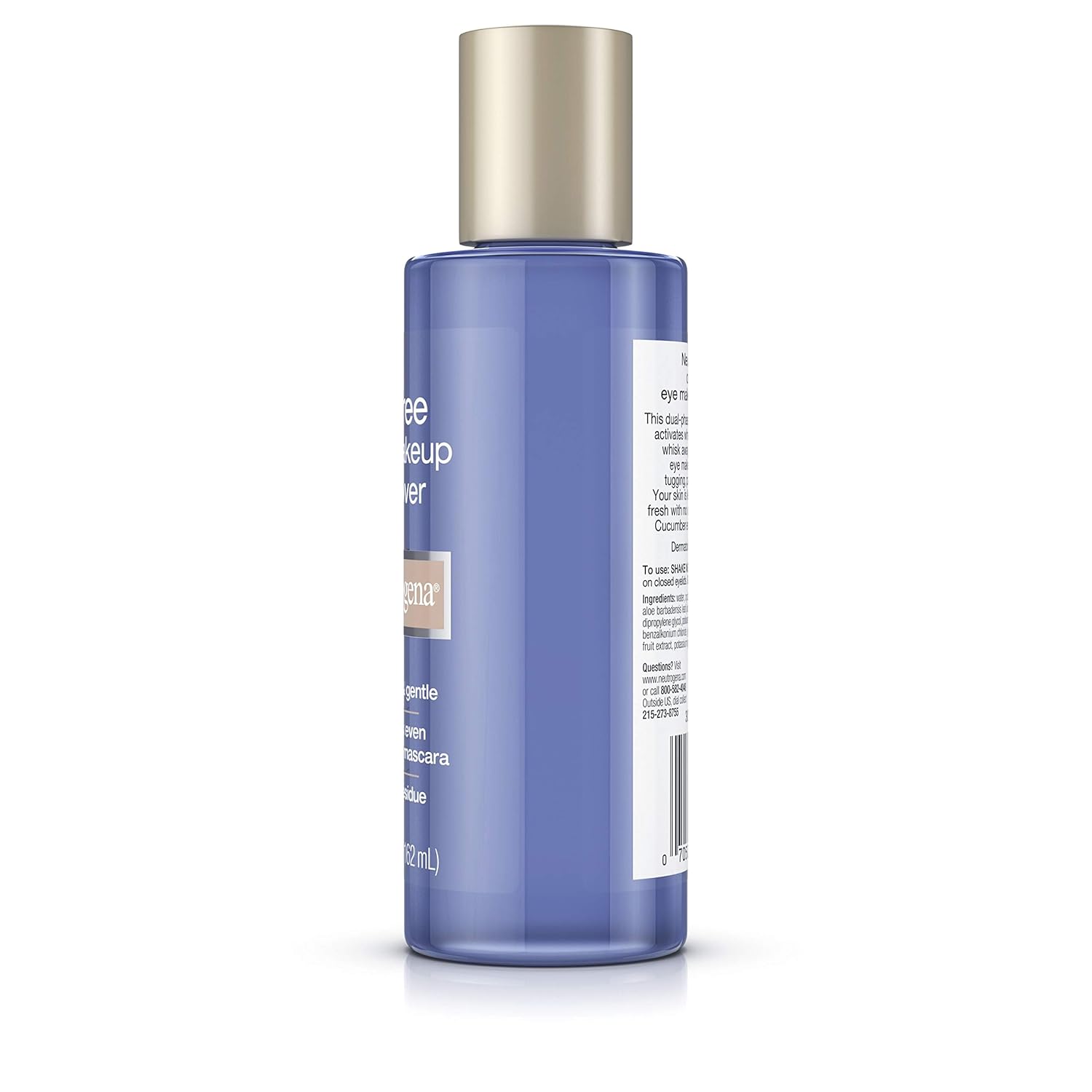 Neutrogena Gentle Oil-Free Eye Makeup Remover & Cleanser for Sensitive Eyes, Non-Greasy Makeup Remover, Removes Waterproof Mascara, Dermatologist & Ophthalmologist Tested, 5.5 fl. oz, 3 Pack - Image 6