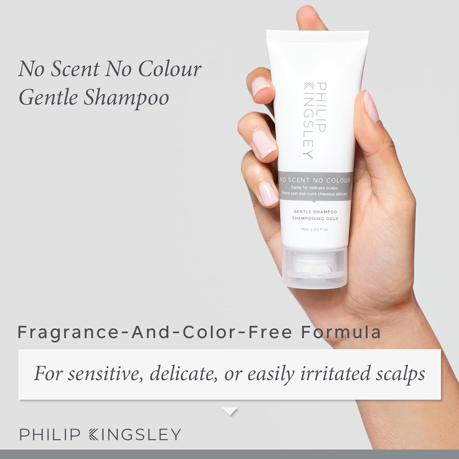 Philip Kingsley Scalp Care Discovery Collection - Includes No Scent No color Shampoo and Conditioner and Overnight Scalp Barrier Serum for Sensitive and Delicate Scalps - Image 3