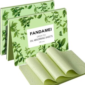 FANDAMEI Oil Blotting Sheets for Face, Absorbing Papers for Oily Skin, Control Film, Tissues - 200 Counts