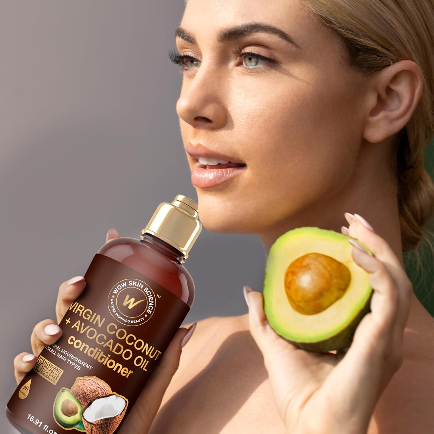 WOW Hair Conditioner - Coconut & Avocado Oil - Restore Dry, Damaged Hair - Increase Gloss - Reduce Split Ends, Frizz - Sulfate, Silicones, Paraben Free - All Hair Types, Adults & Children - 500 mL - Image 3