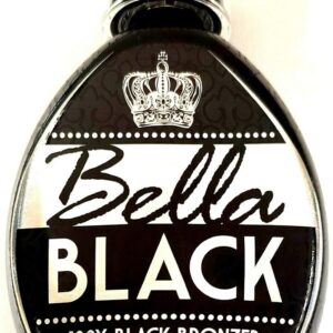 Bella Black 100X Bronzer Tanning Lotion – Premium Tanning Bed Lotion with Extreme Silicone Emulsion and Banana Fruit Extract – Instant Results – Dark Tanning Lotion for Indoor Tanning Beds - 13.5oz