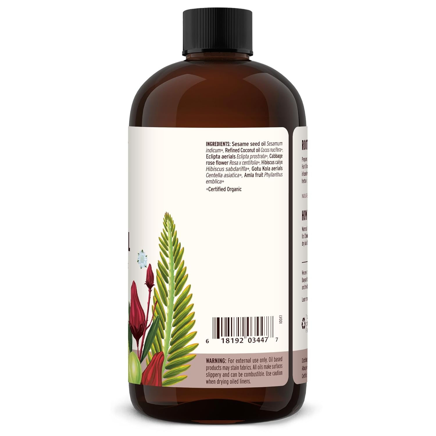 Banyan Botanicals Organic Herbal Hair Oil 24 oz Nourishes and Supports Hair Growth - Image 9