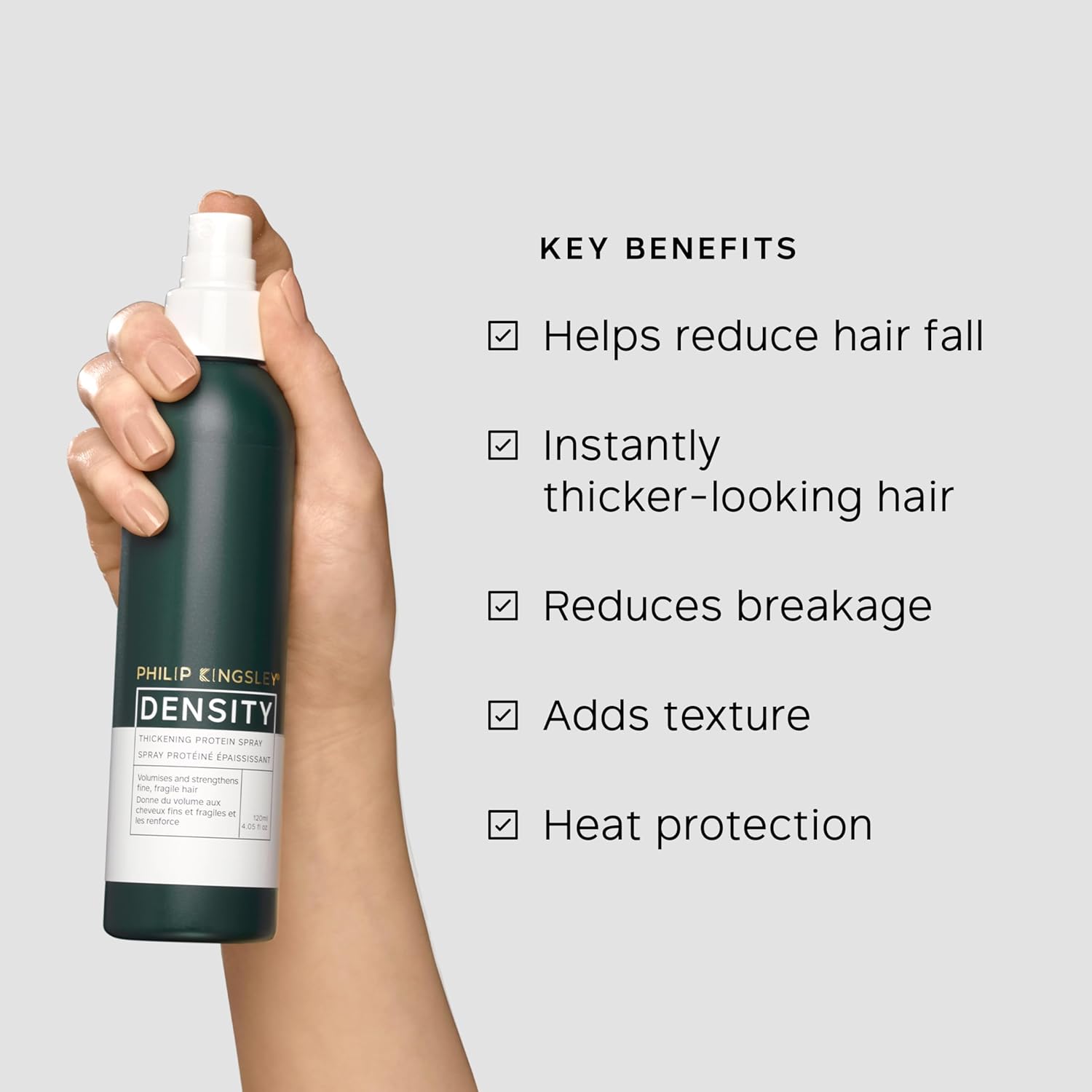 PHILIP KINGSLEY | Density Thickening Protein Spray | Volumizing Spray Treatment for Hair Loss and Fine, Fragile and Damaged Hair | 4.05oz - Image 2