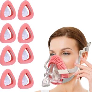 8 Pack CPAP Mask Liners Cool and Silk Feel Cover One Size Compatible with Full Face Mask Cushion Absorbs Facial Oils and Moisture Improve Comfort The Mask CPAP Mask