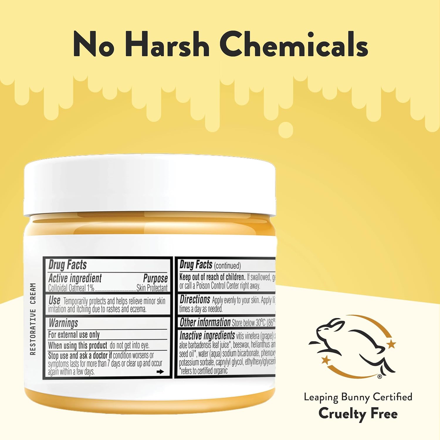 Eczema Honey Nut-Free Original Skin-Soothing Cream 4 Oz Dry Sensitive Itchy Relief - Image 5