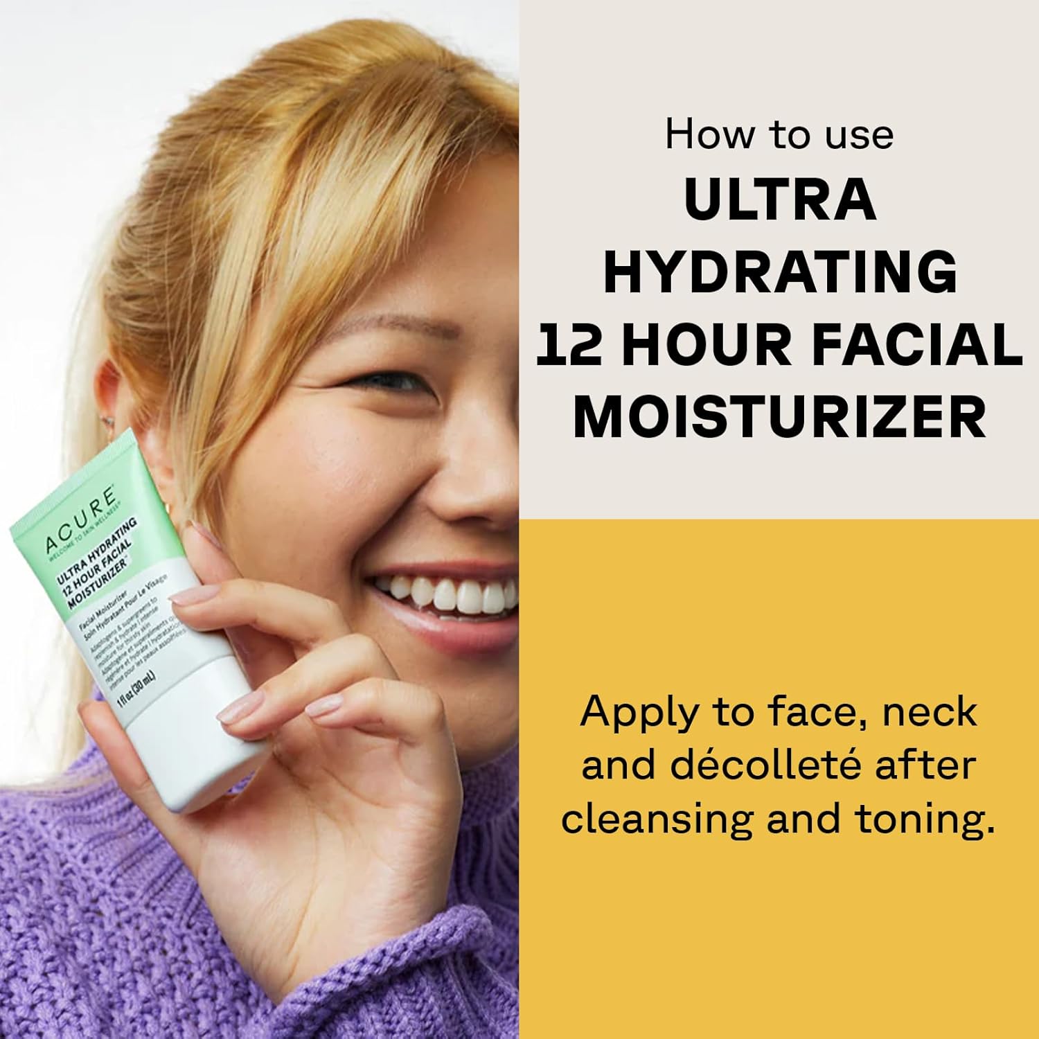Acure Ultra Hydrating Facial Moisturizer 1 Oz for Dry Skin with Adaptogens and Supergreens - Image 3