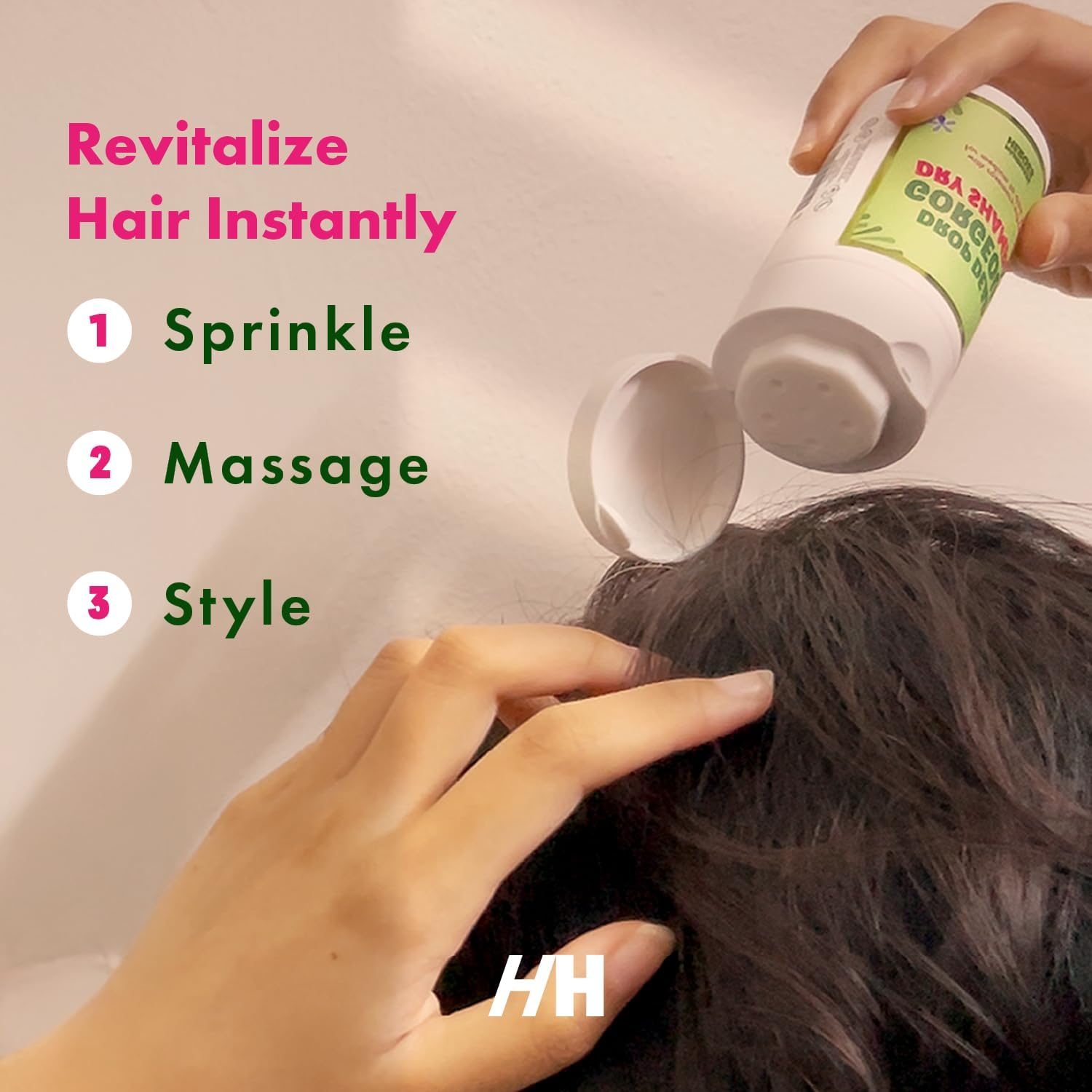 Handmade Heroes Dry Shampoo with Rosemary Oil for Hair Growth Healthier Looking Hair Volumizing Non Aerosol Drop Dead Gorgeous Dry Shampoo Rosemary 1.8oz (Medium to Dark 1pc) - Image 4