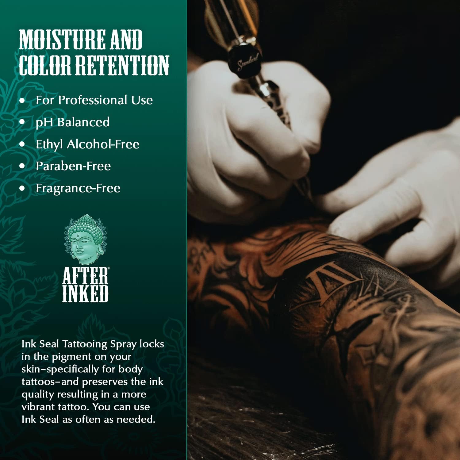 After Inked Gentle Tattoo Aftercare Moisturizing and Cleaning Mist 4oz - Image 4