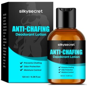 Men's Ball Deodorant Lotion (4.06 Fl Oz), Anti-Chafing Cream for Men, Aluminum-Free Mens Deodorant with Aloe Vera, Hygiene Products for Men's Private Parts