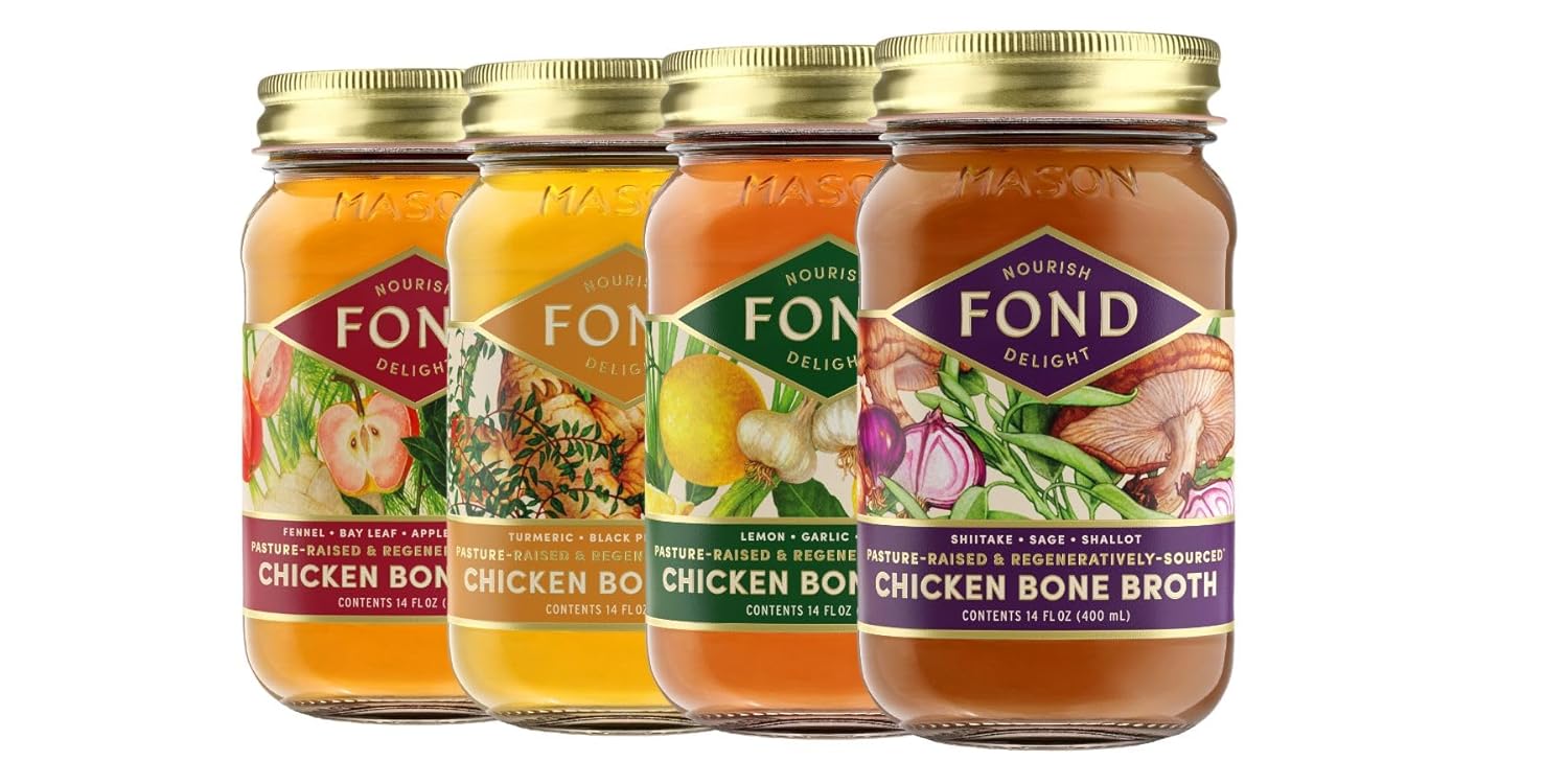 FOND Pasture-Raised Chicken Bone Broth Variety Pack