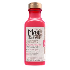 Maui Moisture Lightweight Hydration + Hibiscus Water Conditioner, Nourishing Aloe Vera Conditioner Softens & Quenches Hair, Vegan & Silicone-Free, 13 Fl Oz