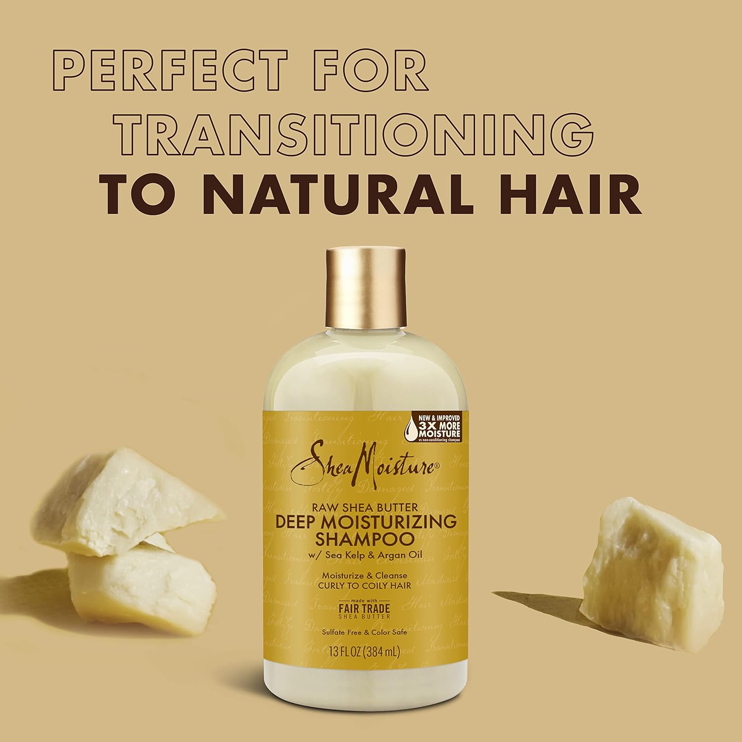 Shea Moisture Raw Shea Butter Shampoo & Conditioner Set Family Size 13 Fl Oz 2 Pack - Image 4