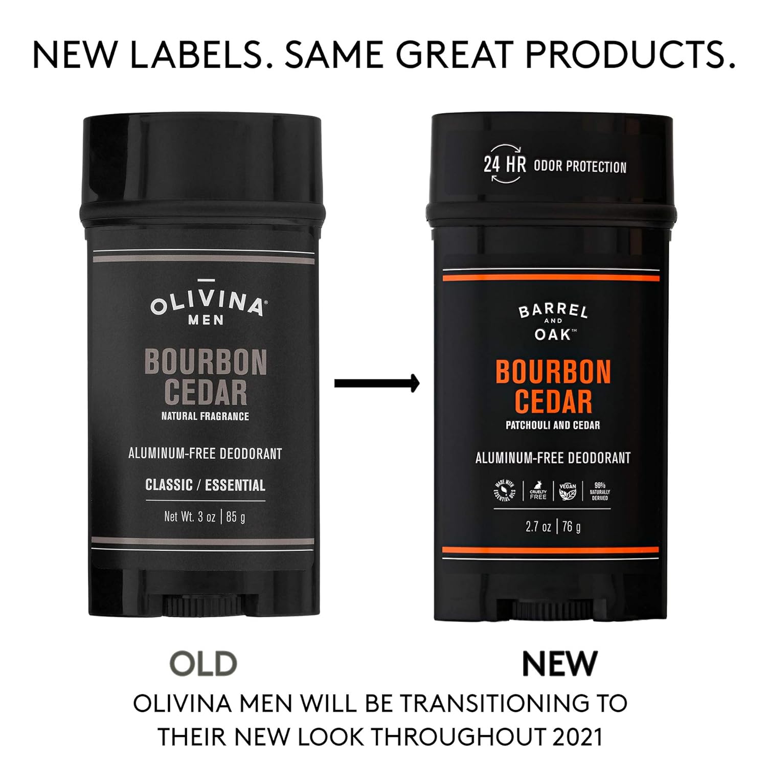 Barrel and Oak - Aluminum-Free Deodorant, Deodorant for Men, Essential Oil-Based Scent, 24-Hour Odor Protection, Cedarwood & Bourbon Aroma, Gentle on Sensitive Skin, Vegan (Bourbon Cedar, 2.7 oz) - Image 3