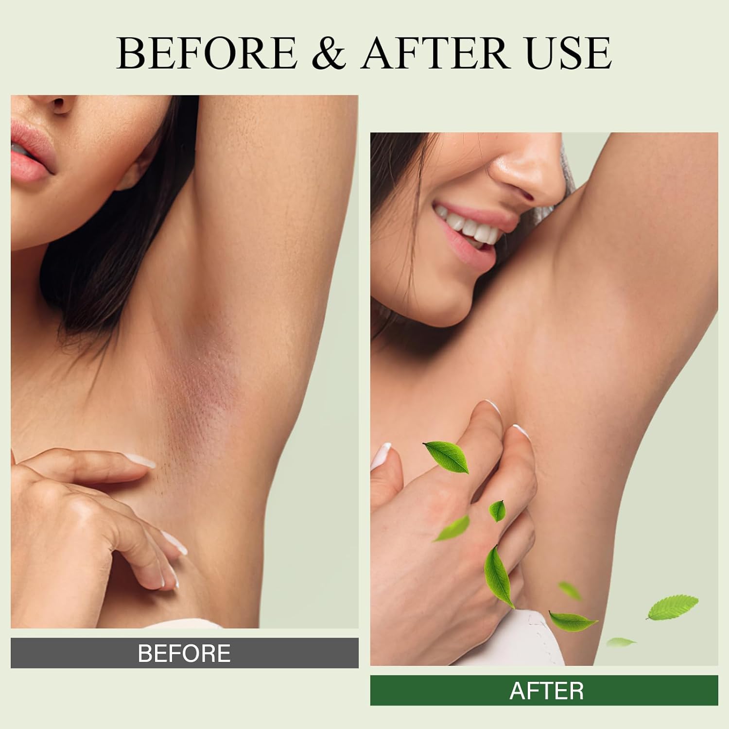 Underarm Detox Scrub, Armpit Detox Green Tea, Mint and Tea Tree Body Deodorant, Natural Dark Armpit Remover for Odors Eliminating and Exfoliating, also for Whole Body & Sensitive Skin, Unisex 8.11 Oz - Image 4
