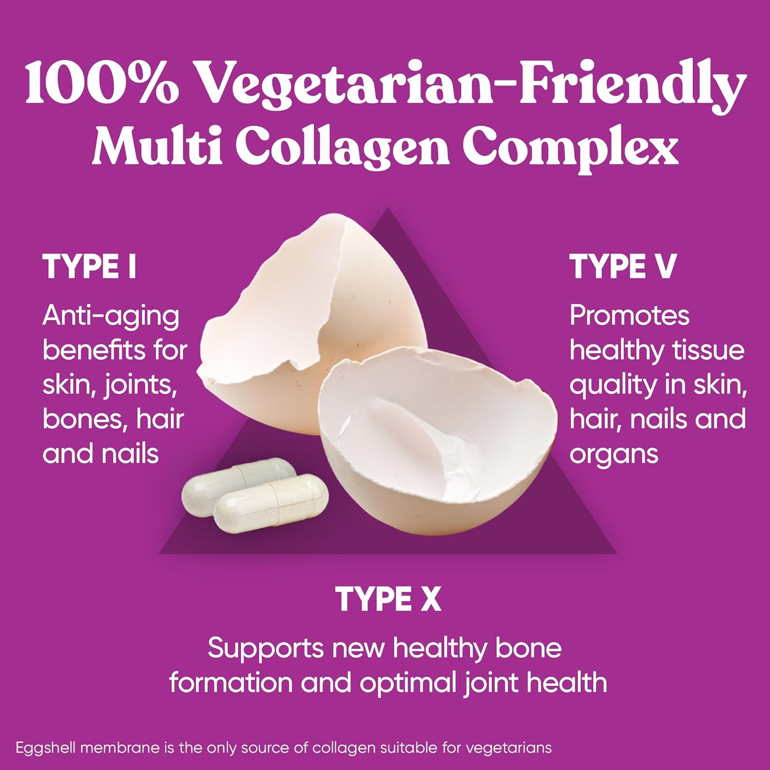 Move & Glow Collagen Pills for Women & Men – Vegetarian Multi-Collagen (Type I-V-X) with 9 Plant-based Superfoods for Skin Health & Joint Support – Biotin, Vitamin C, Vitamin E, 60 Vegetarian Capsules - Image 4