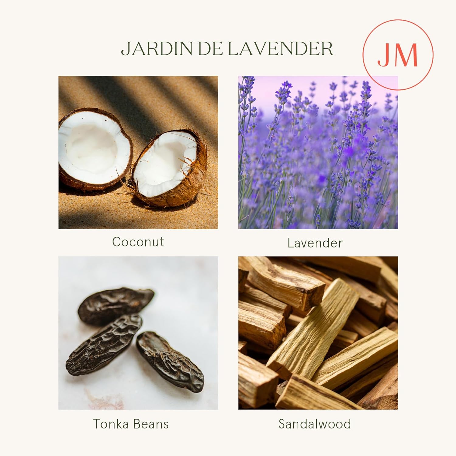LA JOLIE MUSE Lavender Lilac Jardin de Lavender Scented Coconut Candle 6 Oz 40 Hour Burn - Image 5
