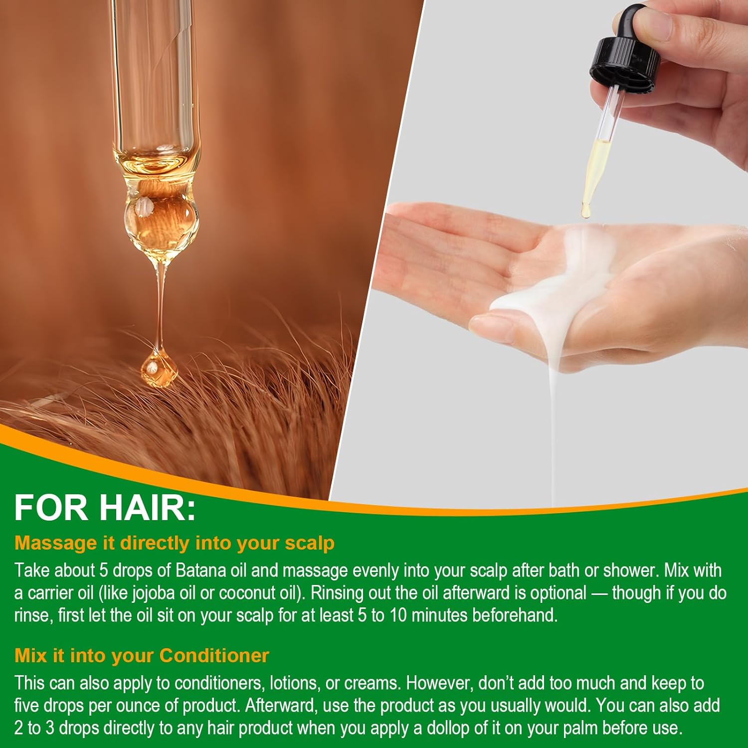 VXHDAG Pure Batana Oil 2.02 fl oz from Honduras for Hair Growth and Split End Repair - Image 5