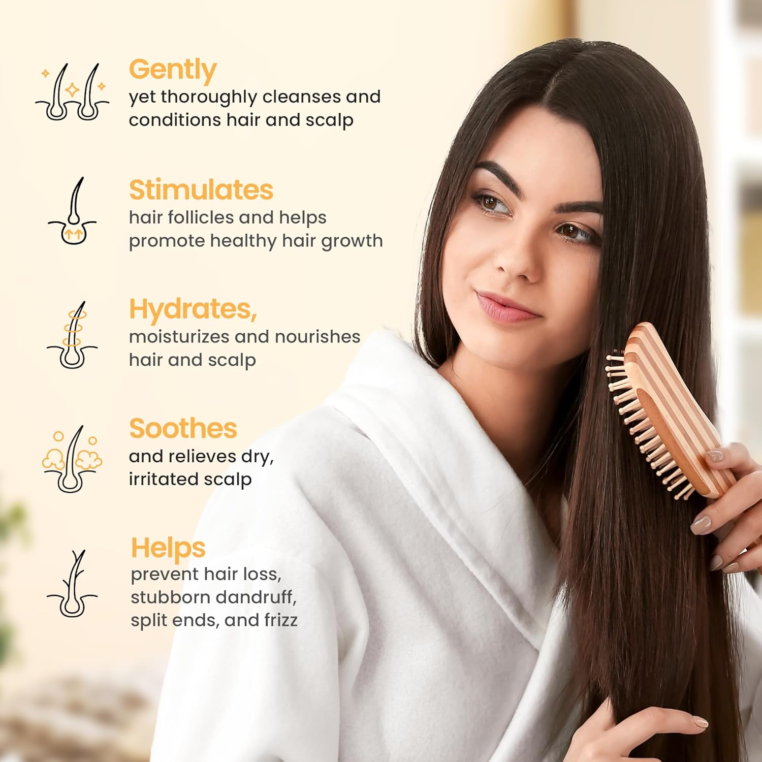 16 oz Hair Growth Shampoo and Conditioner Set with Manuka for Thinning Hair - Image 4