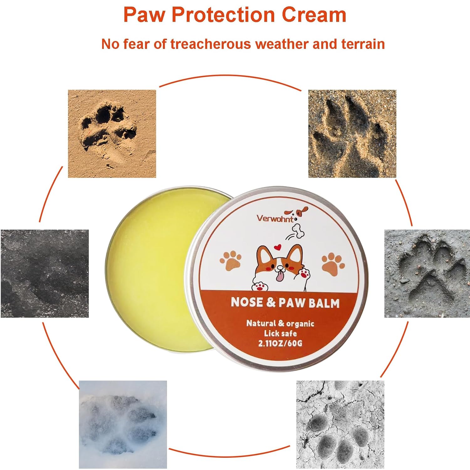 Lick Safe Paw Balm for Dogs and Cats, 2 oz Moisturizer for Dry Nose and Cracked Paws - Image 3