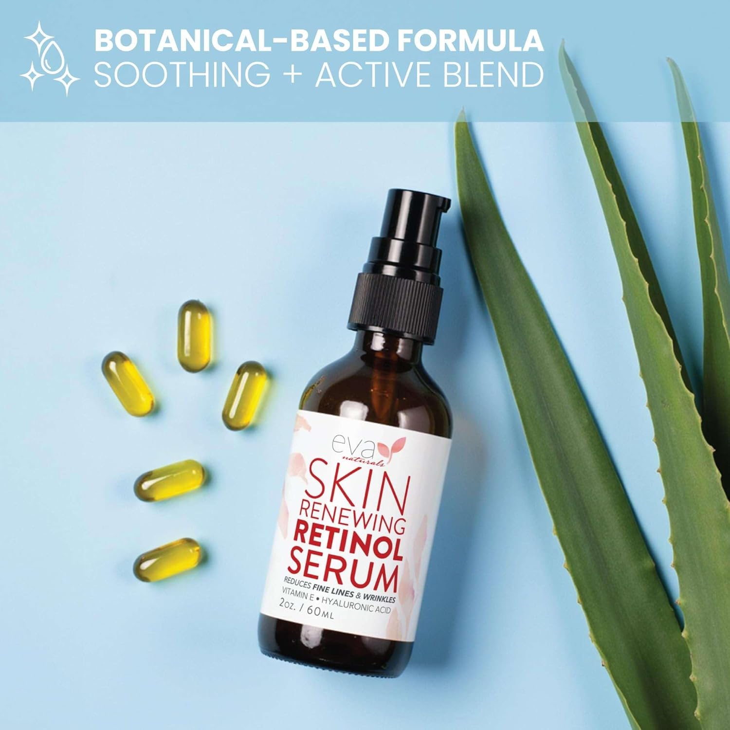 Retinol Serum for Face with Hyaluronic Acid & Vitamin E - For Anti-Aging, Fine Lines, Wrinkles, Resurfacing, Acne Marks and Scars, Skin Brightening, Dark Spot Correction Night Serum - 2oz - Image 8
