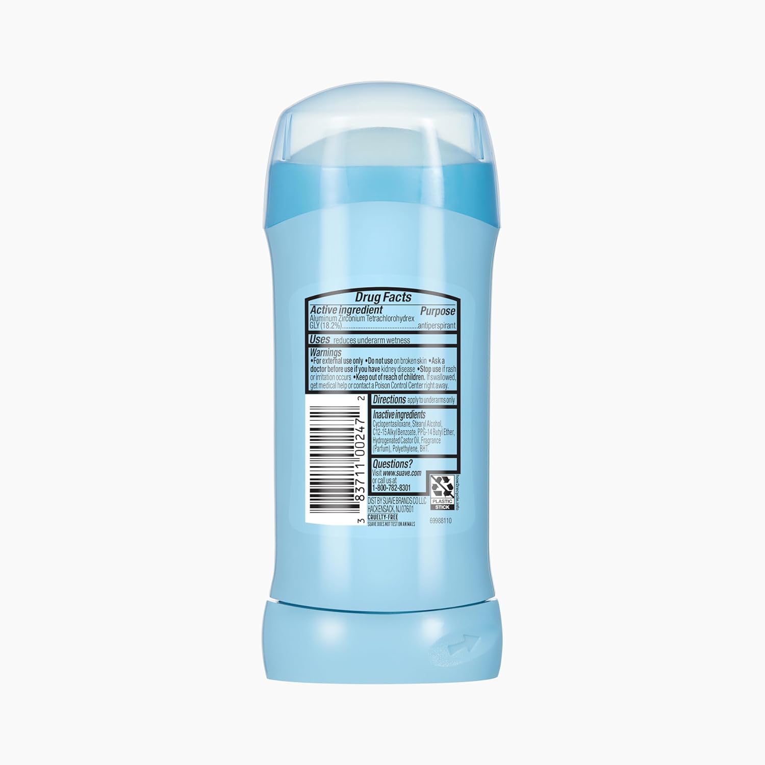 Suave Deodorant For Women, Powder, Antiperspirant & Deodorant Stick 48-hour Odor and Wetness Protection for Women 2.6 oz - Image 3
