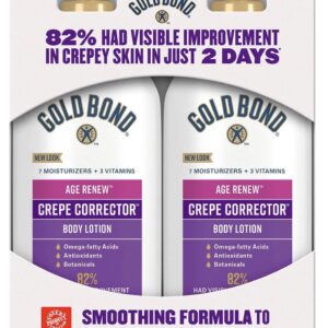 Gold Bond Age Renew Crepe Corrector Body Lotion, Replenishing & Smoothing Formula 26 OZ (2 13 OZ bottles)