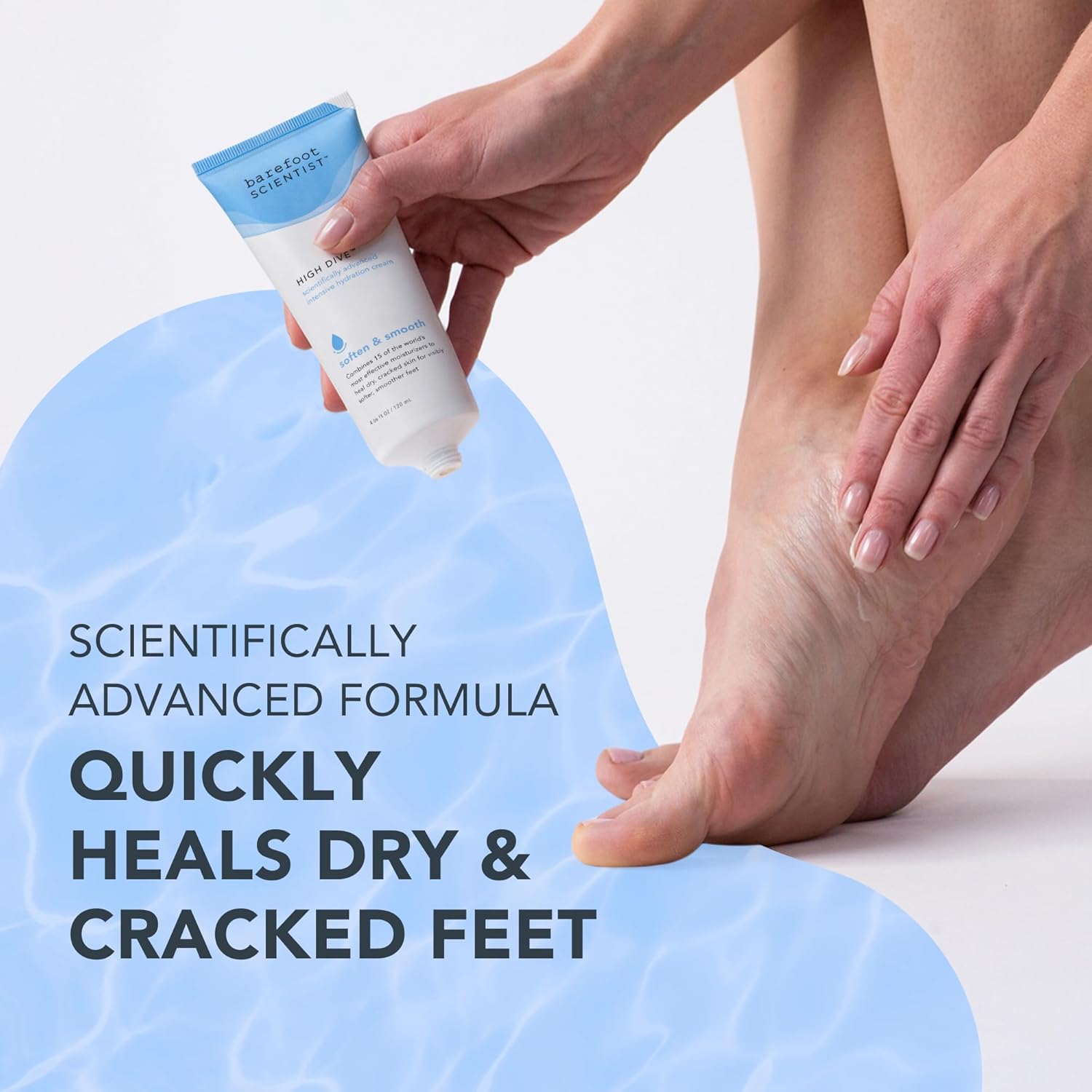 Barefoot Scientist High Dive Intensive Hydration Foot Therapy Cream, Specialized Moisture for Dry Feet and Cracked Heels - Image 2