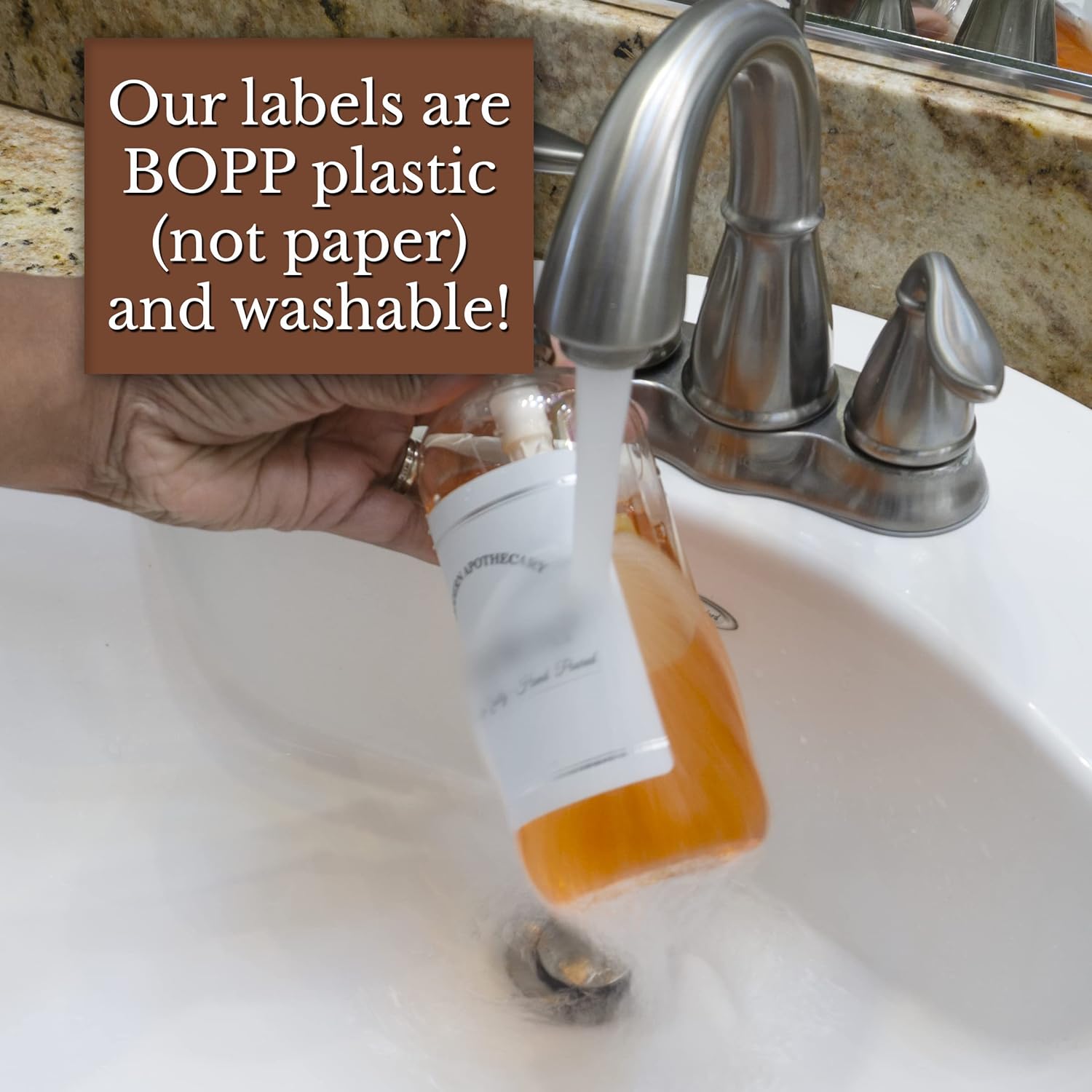 Clear Refillable Shampoo Conditioner Bottles with Pump 16 oz 3 Pack - Image 9