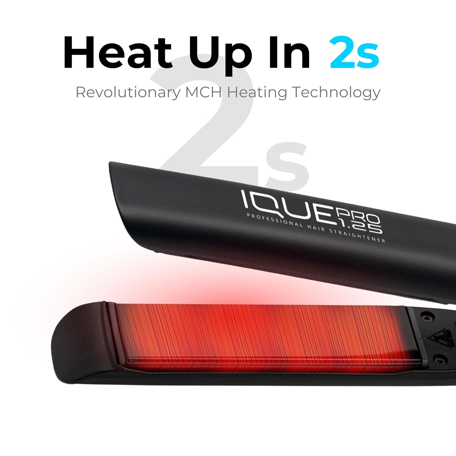 Nano Titanium 2-in-1 Flat Iron Hair Straightener and Curler 1.25 Inch with Adjustable 480°F LCD Display - Image 3