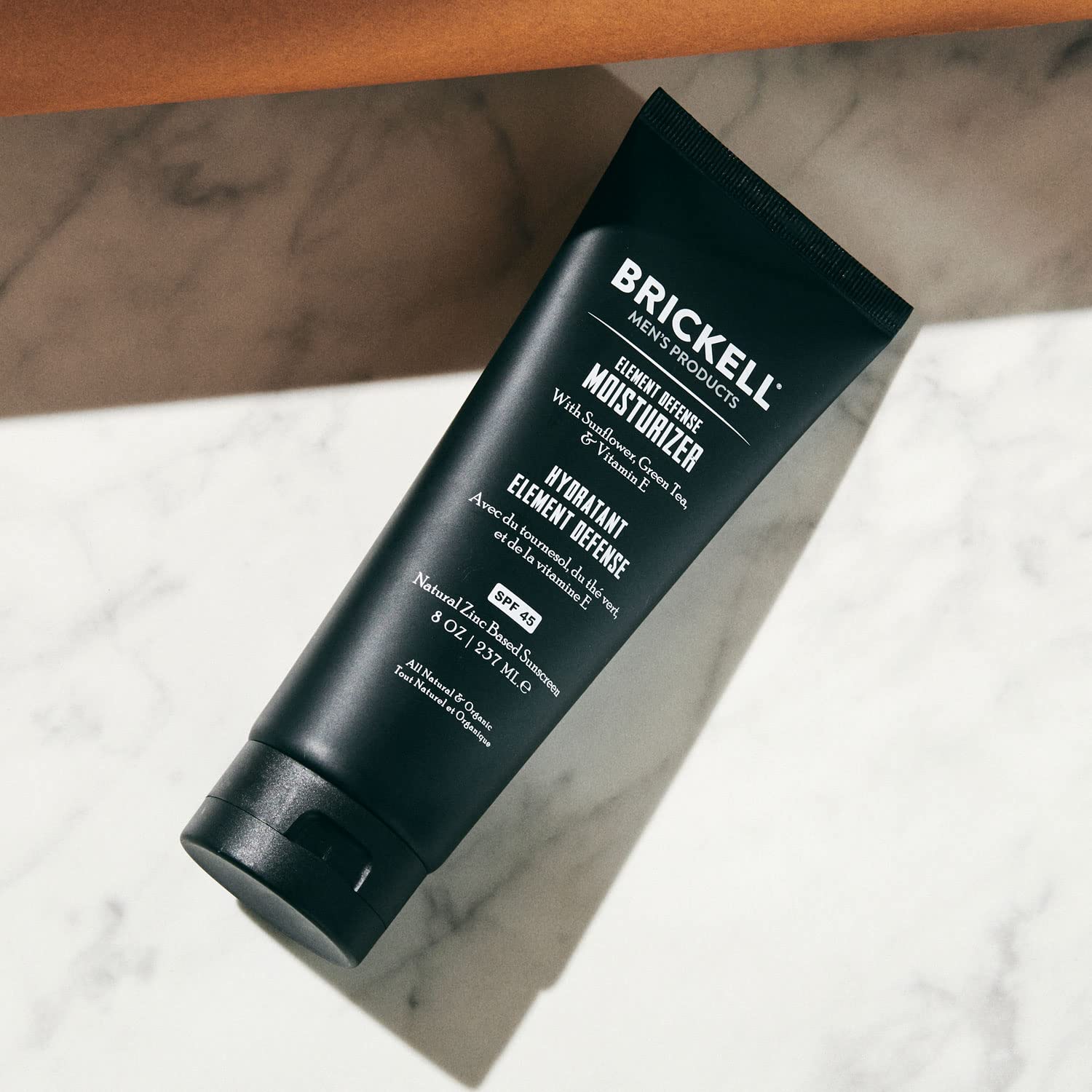 Brickell Men's Element Defense SPF 45 Moisturizer 8 Ounce Unscented Natural Zinc Oxide Sunscreen - Image 4