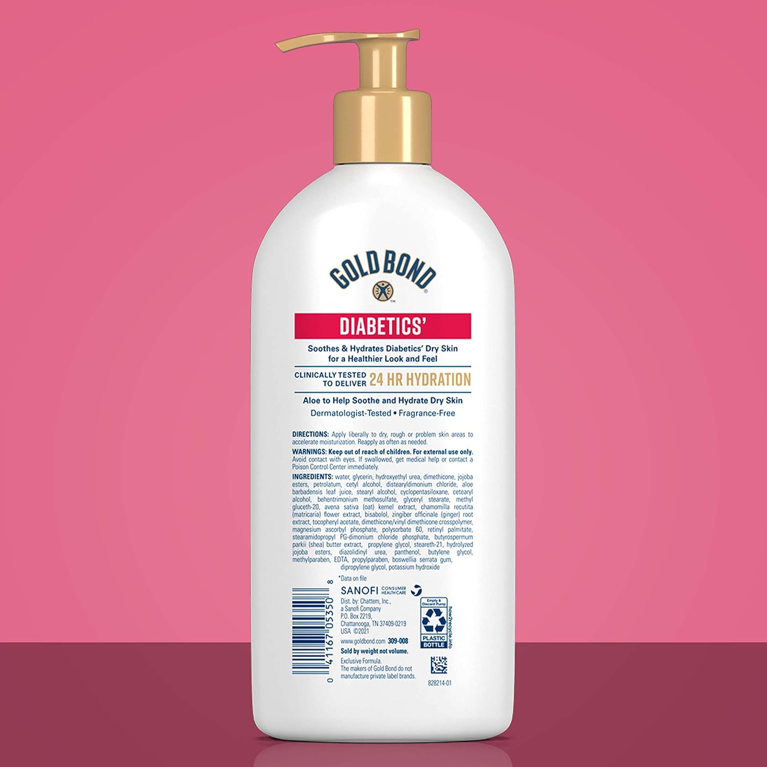 Gold Bond Diabetics' Dry Skin Relief Body Lotion, 13 oz., with Aloe to Moisturize & Soothe - Image 3